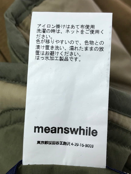 【中古品】【メンズ】 meanswhile ミーンズワイル 4WAY JACKET W-JKT17208 フォーウェイ ジャケット アウター 140-260416-rt-01-tag サイズ：M カラー：カーキ/ベージュ 万代Net店