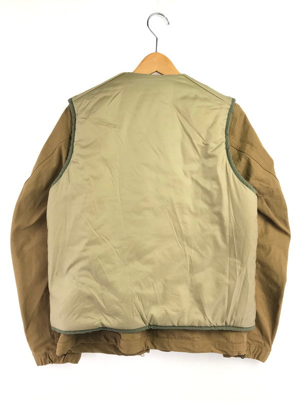 【中古品】【メンズ】 meanswhile ミーンズワイル 4WAY JACKET W-JKT17208 フォーウェイ ジャケット アウター 140-260416-rt-01-tag サイズ：M カラー：カーキ/ベージュ 万代Net店