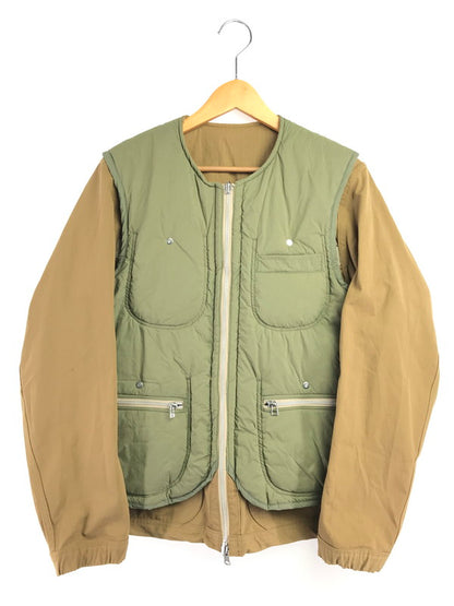 【中古品】【メンズ】 meanswhile ミーンズワイル 4WAY JACKET W-JKT17208 フォーウェイ ジャケット アウター 140-260416-rt-01-tag サイズ：M カラー：カーキ/ベージュ 万代Net店