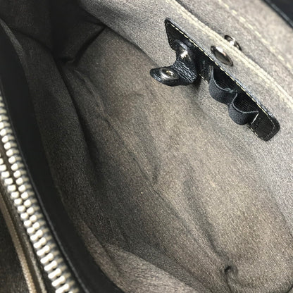 【中古品】【レディース】 THE WEL MARK ウェルマーク EXOTIC LEATHER BLOCK CHECK HAND BAG エキゾチック レザー ブロック チェック ハンド バッグ 188-260707-ty-04-tagh カラー：ブラック 万代Net店