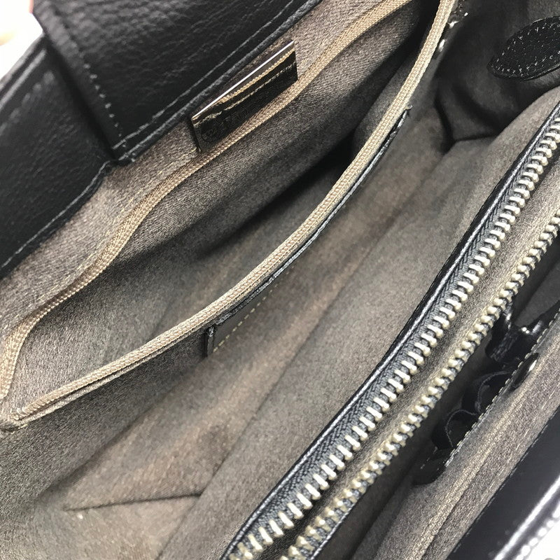 【中古品】【レディース】 THE WEL MARK ウェルマーク EXOTIC LEATHER BLOCK CHECK HAND BAG エキゾチック レザー ブロック チェック ハンド バッグ 188-260707-ty-04-tagh カラー：ブラック 万代Net店