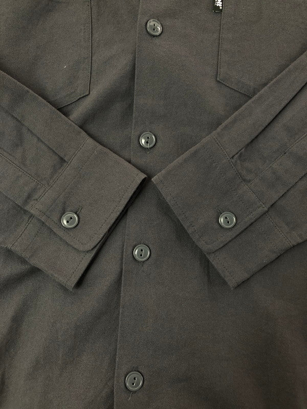 【中古品】【メンズ】 SCHOTT ショット LS NEL SHIRT PLAIN 782-4220005 長袖シャツ 145-260516-na-07-tagh サイズ：L カラー：チャコール 万代Net店