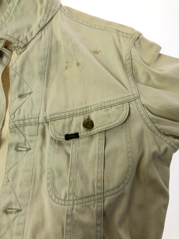 【ジャンク品】【メンズ】 Lee リー WESTERNER 60S TRUCKER JACKET 100-J USA製 60年代 トラッカー ジャケット アウター トップス ヴィンテージ 146-260411-rt-29-tag カラー：オフホワイト 万代Net店