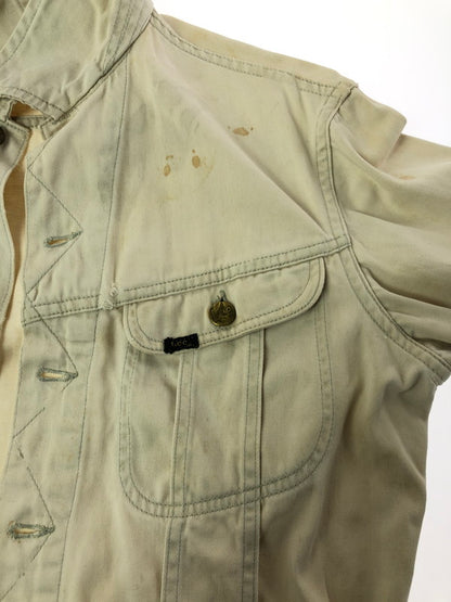 【ジャンク品】【メンズ】 Lee リー WESTERNER 60S TRUCKER JACKET 100-J USA製 60年代 トラッカー ジャケット アウター トップス ヴィンテージ 146-260411-rt-29-tag カラー：オフホワイト 万代Net店