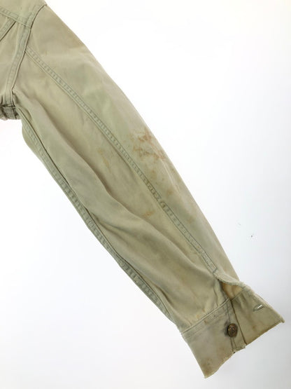 【ジャンク品】【メンズ】 Lee リー WESTERNER 60S TRUCKER JACKET 100-J USA製 60年代 トラッカー ジャケット アウター トップス ヴィンテージ 146-260411-rt-29-tag カラー：オフホワイト 万代Net店
