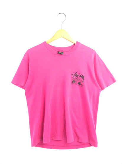 【中古品】【メンズ】 OLD STUSSY オールド ステューシー 00's RADIO CASSETTE PLAYER GRAPHIC TEE ラジオ カセット プレーヤー グラフィックTシャツ 142-260607-rt-05-tagh サイズ：M カラー：ピンク 万代Net店