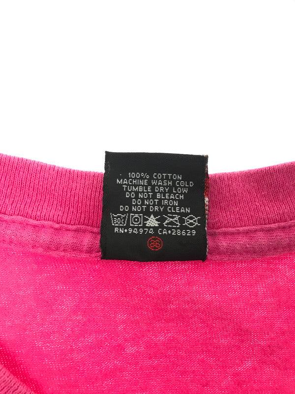【中古品】【メンズ】 OLD STUSSY オールド ステューシー 00's RADIO CASSETTE PLAYER GRAPHIC TEE ラジオ カセット プレーヤー グラフィックTシャツ 142-260607-rt-05-tagh サイズ：M カラー：ピンク 万代Net店