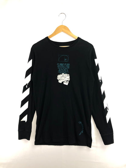 【現状渡し品】【メンズ】 OFF-WHITE オフホワイト20SS DRIPPING ARROWS L/S T-SHIRT OMAB001R20185005 ドリッピング アローズ Tシャツ 長袖Tシャツ 142-260516-na-11-tagh サイズ：M カラー：ブラック 万代Net店