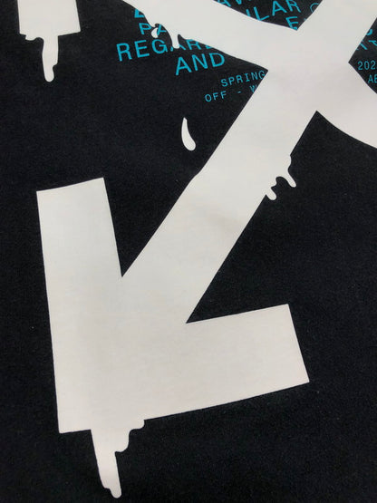 【現状渡し品】【メンズ】 OFF-WHITE オフホワイト20SS DRIPPING ARROWS L/S T-SHIRT OMAB001R20185005 ドリッピング アローズ Tシャツ 長袖Tシャツ 142-260516-na-11-tagh サイズ：M カラー：ブラック 万代Net店