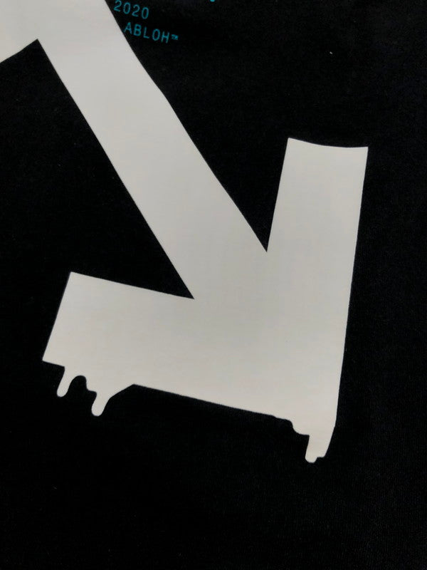 【現状渡し品】【メンズ】 OFF-WHITE オフホワイト20SS DRIPPING ARROWS L/S T-SHIRT OMAB001R20185005 ドリッピング アローズ Tシャツ 長袖Tシャツ 142-260516-na-11-tagh サイズ：M カラー：ブラック 万代Net店