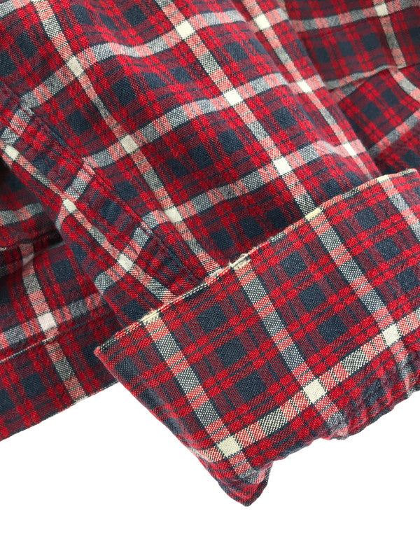 【中古品】【メンズ】 STYLE EYES スタイル アイズ 90'S L/S CHECK OPEN COLLAR SHIRT M26022 チェック オープン カラー シャツ 長袖シャツ 145-260518-na-15-tagh サイズ：M カラー：レッド系 万代Net店