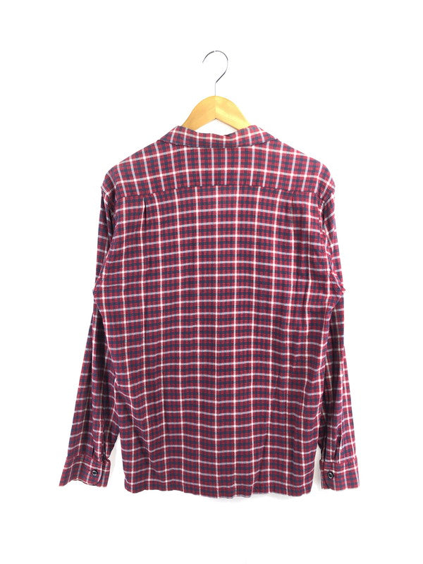 【中古品】【メンズ】 STYLE EYES スタイル アイズ 90'S L/S CHECK OPEN COLLAR SHIRT M26022 チェック オープン カラー シャツ 長袖シャツ 145-260518-na-15-tagh サイズ：M カラー：レッド系 万代Net店