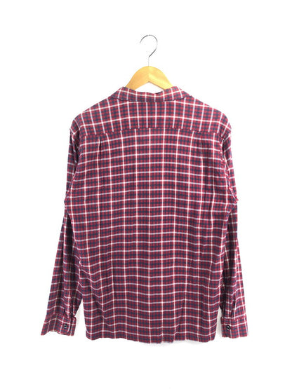 【中古品】【メンズ】 STYLE EYES スタイル アイズ 90'S L/S CHECK OPEN COLLAR SHIRT M26022 チェック オープン カラー シャツ 長袖シャツ 145-260518-na-15-tagh サイズ：M カラー：レッド系 万代Net店