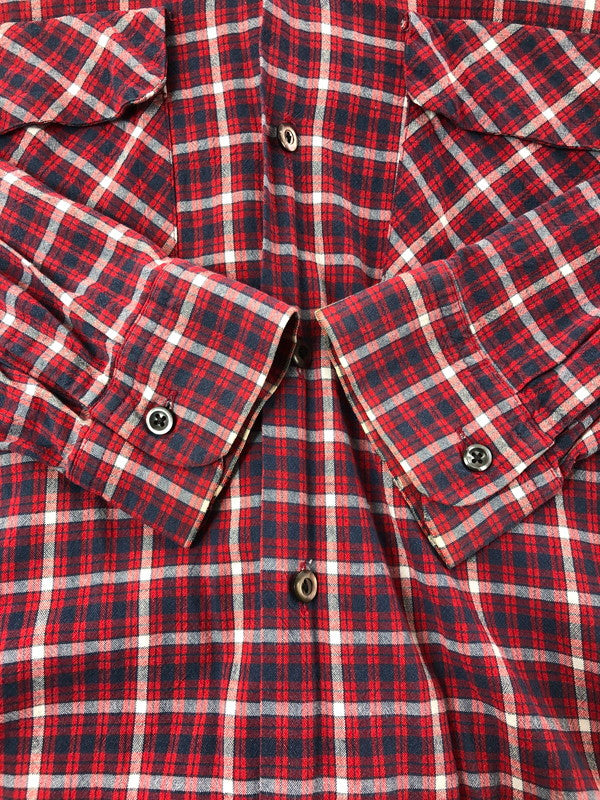 【中古品】【メンズ】 STYLE EYES スタイル アイズ 90'S L/S CHECK OPEN COLLAR SHIRT M26022 チェック オープン カラー シャツ 長袖シャツ 145-260518-na-15-tagh サイズ：M カラー：レッド系 万代Net店