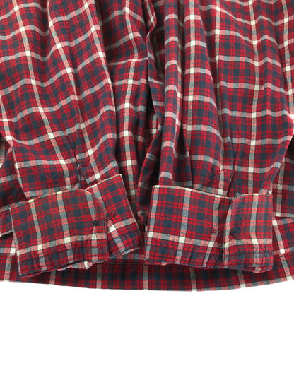 【中古品】【メンズ】 STYLE EYES スタイル アイズ 90'S L/S CHECK OPEN COLLAR SHIRT M26022 チェック オープン カラー シャツ 長袖シャツ 145-260518-na-15-tagh サイズ：M カラー：レッド系 万代Net店