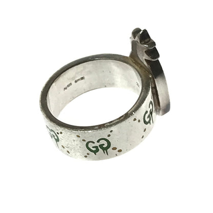 【中古品】【メンズ】 GUCCI グッチ SV925 GG GHOST PINEAPPLE RING ゴースト パイナップル リング 指輪 アクセサリー 182-260418-na-04-tagh カラー：シルバー 万代Net店