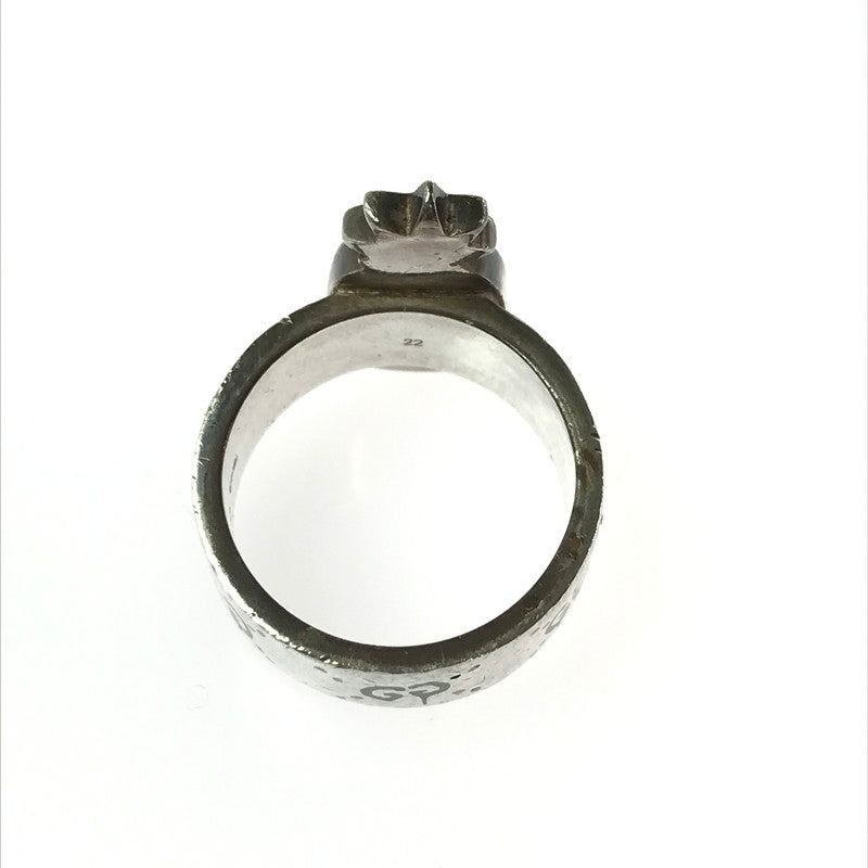 【中古品】【メンズ】 GUCCI グッチ SV925 GG GHOST PINEAPPLE RING ゴースト パイナップル リング 指輪 アクセサリー 182-260418-na-04-tagh カラー：シルバー 万代Net店