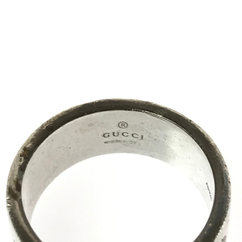 【中古品】【メンズ】 GUCCI グッチ SV925 GG GHOST PINEAPPLE RING ゴースト パイナップル リング 指輪 アクセサリー 182-260418-na-04-tagh カラー：シルバー 万代Net店