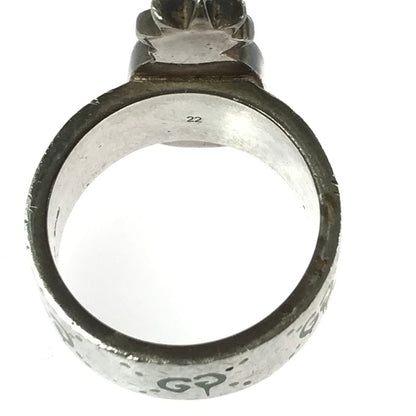 【中古品】【メンズ】 GUCCI グッチ SV925 GG GHOST PINEAPPLE RING ゴースト パイナップル リング 指輪 アクセサリー 182-260418-na-04-tagh カラー：シルバー 万代Net店