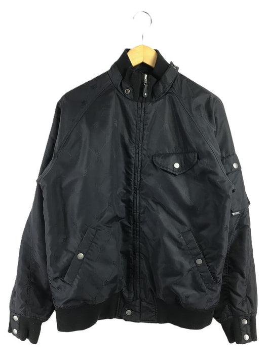 【中古品】【メンズ】 STUSSY ステューシー GEAR ギア BOMBER JACKET 総柄 ボンバージャケット アウター 142-260416-rt-07-tag サイズ：M カラー：ブラック 万代Net店