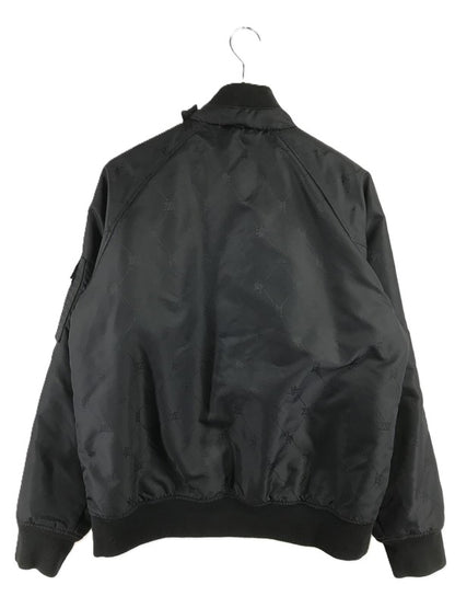 【中古品】【メンズ】 STUSSY ステューシー GEAR ギア BOMBER JACKET 総柄 ボンバージャケット アウター 142-260416-rt-07-tag サイズ：M カラー：ブラック 万代Net店