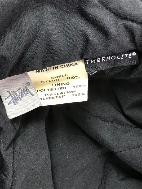 【中古品】【メンズ】 STUSSY ステューシー GEAR ギア BOMBER JACKET 総柄 ボンバージャケット アウター 142-260416-rt-07-tag サイズ：M カラー：ブラック 万代Net店