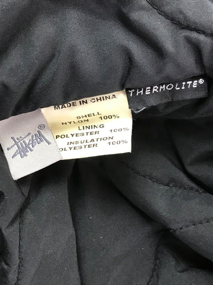【中古品】【メンズ】 STUSSY ステューシー GEAR ギア BOMBER JACKET 総柄 ボンバージャケット アウター 142-260416-rt-07-tag サイズ：M カラー：ブラック 万代Net店