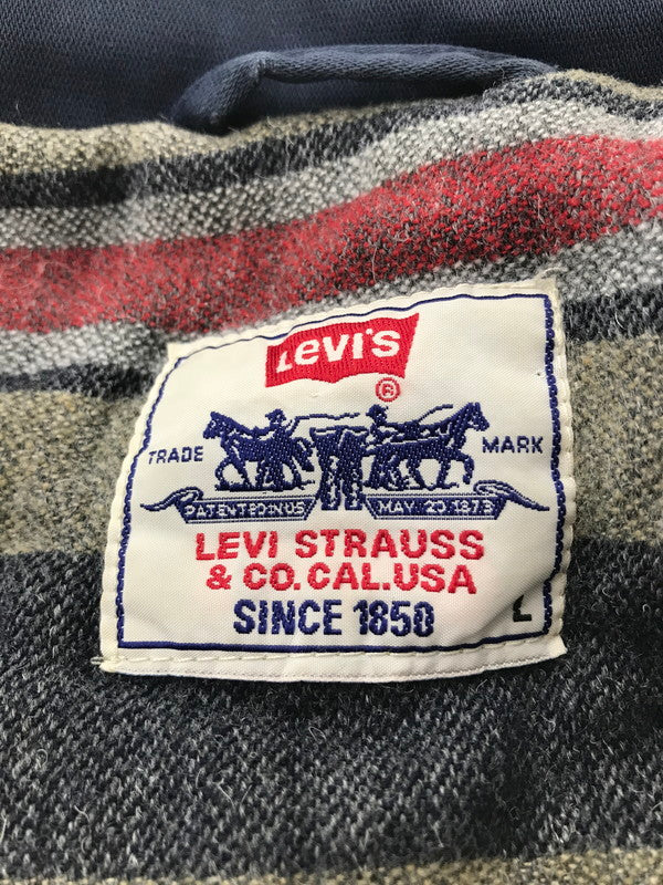 【中古品】【メンズ】 LEVI'S リーバイス 90's BLANKET LINER WORK JACKET NAVY ポルトガル製 95年製 ブランケット ライナー ワーク ジャケット アウター 146-260822-rt-12-tagh サイズ：L カラー：ネイビー 万代Net店