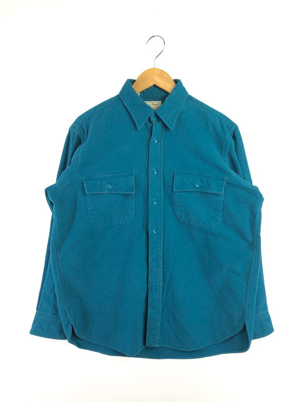 【中古品】【メンズ】 L.L.BEAN エルエルビーン CHAMOIS CLOTH SHIRT シャモア クロス シャツ 長袖シャツ トップス 146-260516-rt-19-tagh サイズ：15.5 カラー：グリーン 万代Net店