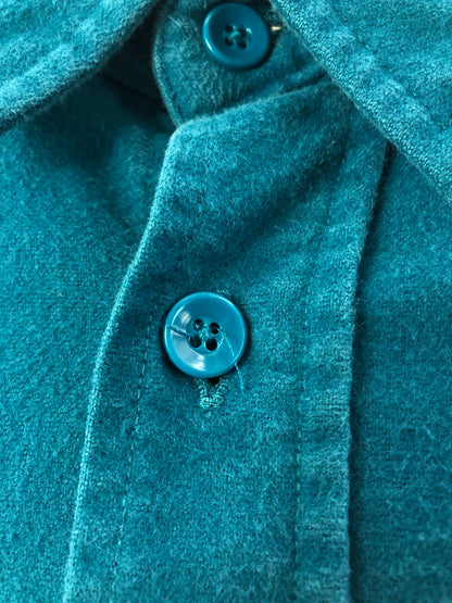 【中古品】【メンズ】 L.L.BEAN エルエルビーン CHAMOIS CLOTH SHIRT シャモア クロス シャツ 長袖シャツ トップス 146-260516-rt-19-tagh サイズ：15.5 カラー：グリーン 万代Net店