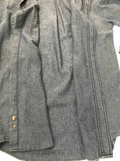 【現状渡し品】【メンズ】 L.L.BEAN エルエルビーン 80's～90's L/S BD DENIM SHIRT 80～90年代 ロングスリーブ ボタンダウン デニム シャツ USA製 トップス 146-260508-ty-04-tag サイズ：S カラー：インディゴ 万代Net店