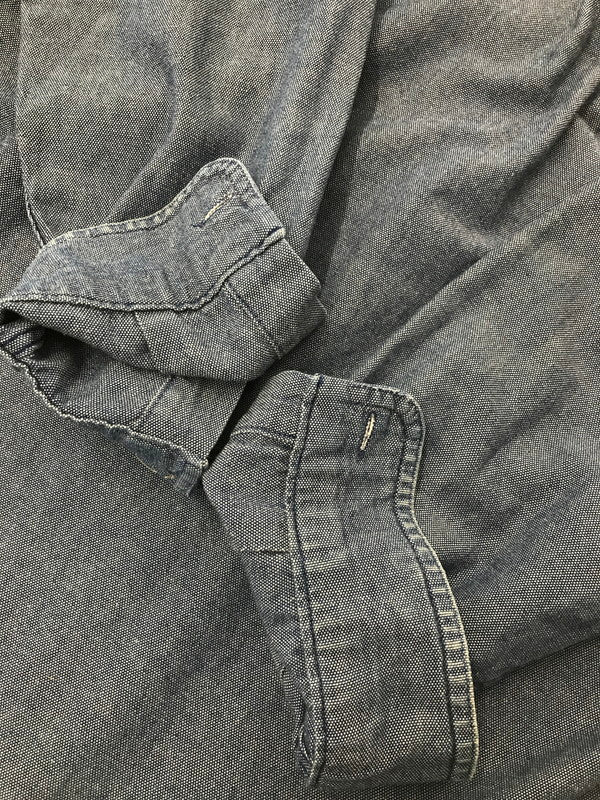 【現状渡し品】【メンズ】 L.L.BEAN エルエルビーン 80's～90's L/S BD DENIM SHIRT 80～90年代 ロングスリーブ ボタンダウン デニム シャツ USA製 トップス 146-260508-ty-04-tag サイズ：S カラー：インディゴ 万代Net店