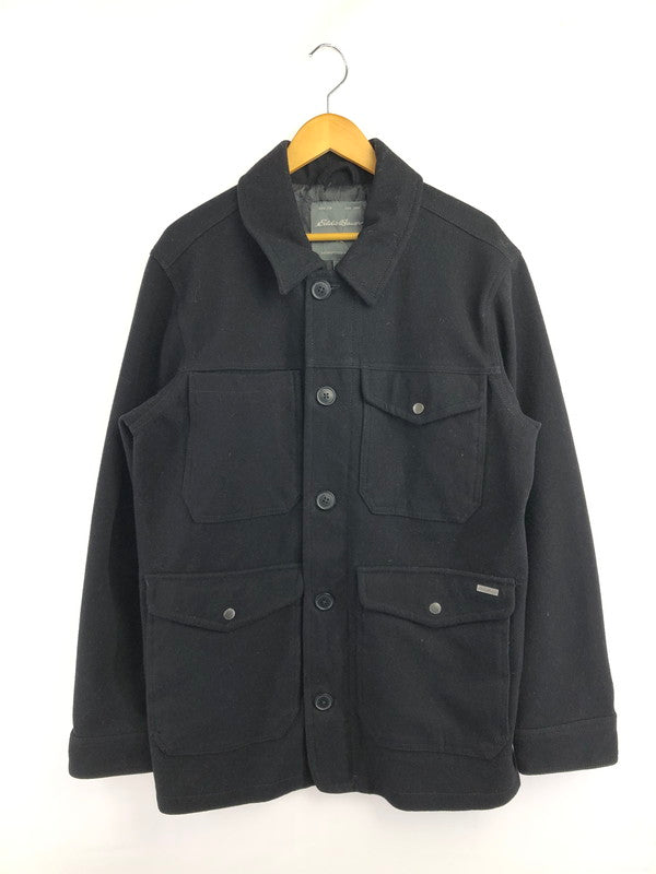 【中古品】【メンズ】 EDDIE BAUER エディー・バウアー WOOL FIELD JACKET BLACK ウール フィールド ジャケット アウター 146-260823-rt-24-tagh サイズ：L カラー：ブラック 万代Net店