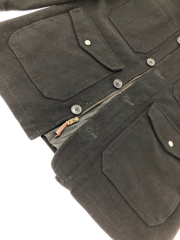 【中古品】【メンズ】 EDDIE BAUER エディー・バウアー WOOL FIELD JACKET BLACK ウール フィールド ジャケット アウター 146-260823-rt-24-tagh サイズ：L カラー：ブラック 万代Net店