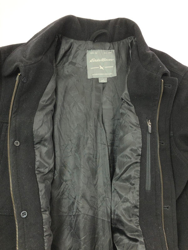 【中古品】【メンズ】 EDDIE BAUER エディー・バウアー WOOL FIELD JACKET BLACK ウール フィールド ジャケット アウター 146-260823-rt-24-tagh サイズ：L カラー：ブラック 万代Net店