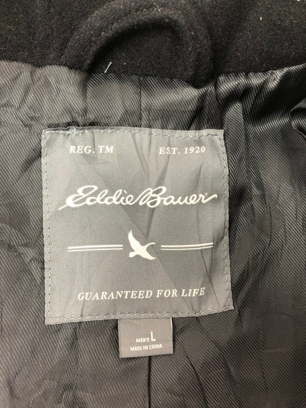 【中古品】【メンズ】 EDDIE BAUER エディー・バウアー WOOL FIELD JACKET BLACK ウール フィールド ジャケット アウター 146-260823-rt-24-tagh サイズ：L カラー：ブラック 万代Net店