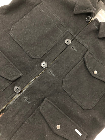 【中古品】【メンズ】 EDDIE BAUER エディー・バウアー WOOL FIELD JACKET BLACK ウール フィールド ジャケット アウター 146-260823-rt-24-tagh サイズ：L カラー：ブラック 万代Net店
