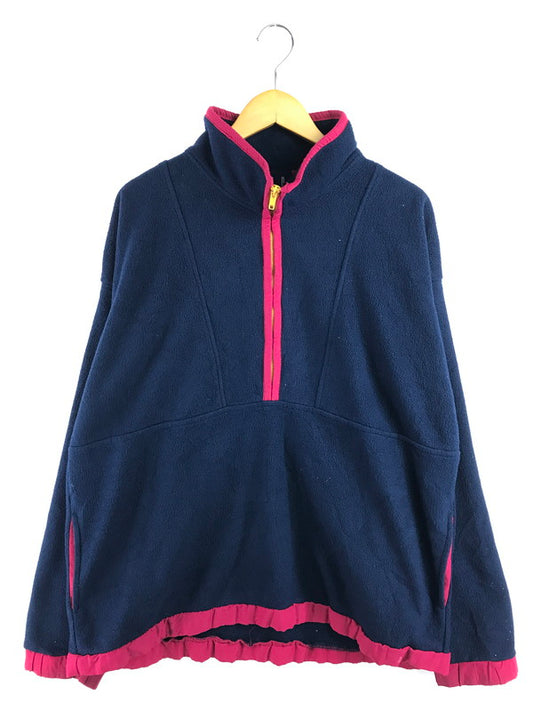 【現状渡し品】【メンズ】 OLD GAP オールドギャップ 90's HALF ZIP FLEECE PULLOVER ハーフジップ フリース プルオーバー トップス 146-260416-rt-04-tag サイズ：XL カラー：ネイビー 万代Net店