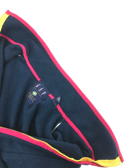 【現状渡し品】【メンズ】 OLD GAP オールドギャップ 90's HALF ZIP FLEECE PULLOVER ハーフジップ フリース プルオーバー トップス 146-260416-rt-04-tag サイズ：XL カラー：ネイビー 万代Net店