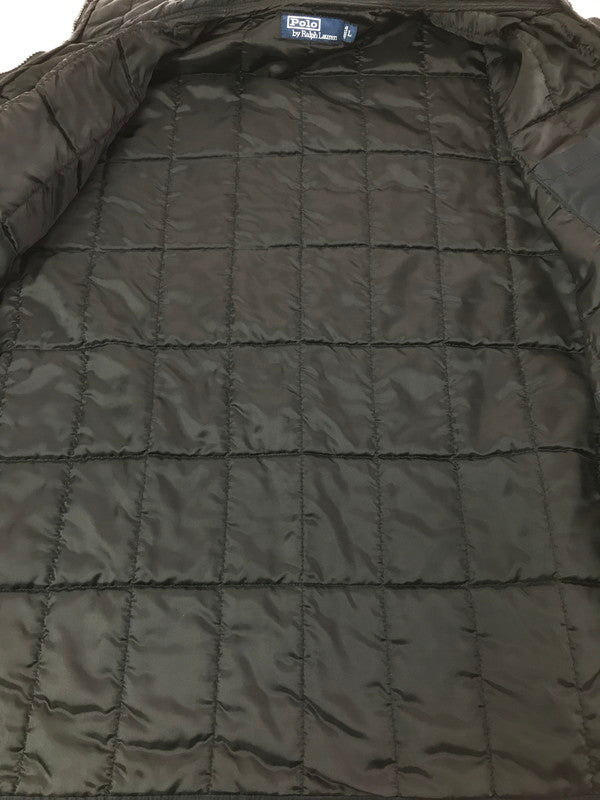 【中古品】【メンズ】 POLO RALPH LAUREN ポロ・ラルフローレン 90's QUILTING JACKET 90年代 キルティング ジャケット アウター 146-260416-rt-08-tag サイズ：L カラー：ブラック 万代Net店