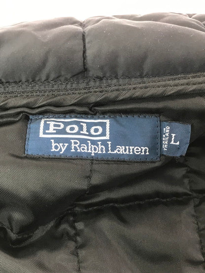 【中古品】【メンズ】 POLO RALPH LAUREN ポロ・ラルフローレン 90's QUILTING JACKET 90年代 キルティング ジャケット アウター 146-260416-rt-08-tag サイズ：L カラー：ブラック 万代Net店