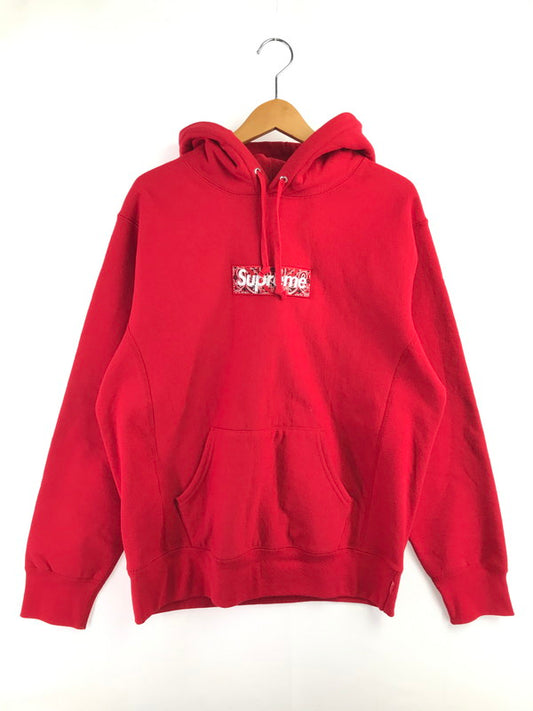 【中古品】【メンズ】 Supreme シュプリーム 19AW BANDANA BOX LOGO HOODED SWEATSHIRT バンダナ ボックスロゴ フーデッド スウェットシャツ パーカー 149-260420-na-17-tagh サイズ：M カラー：レッド 万代Net店