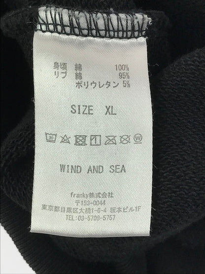【中古品】【メンズ】 WIND AND SEA ウィンダンシー SWEAT WDS-SEA-02-01 スウェット トレーナー トップス 142-260416-rt-01-tag サイズ：XL カラー：ブラック 万代Net店