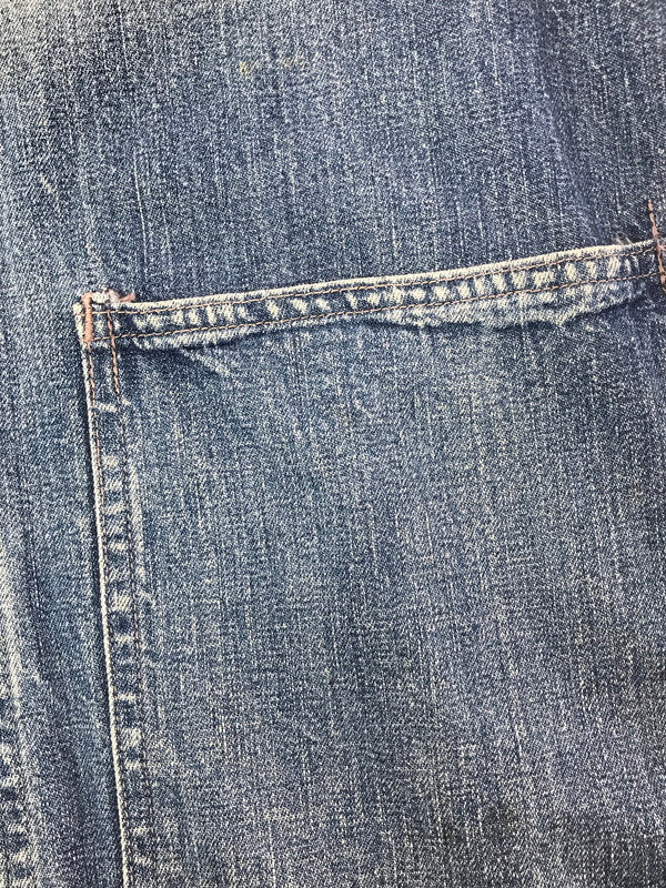 【現状渡し品】【メンズ】 U.S.NAVY アメリカ海軍 40's SHAWL COLLAR DENIM COVERALL ショール カラーデニム カバーオール ライトアウター 146-260416-rt-03-tag サイズ：不明 下記参照 カラー：インディゴ 万代Net店