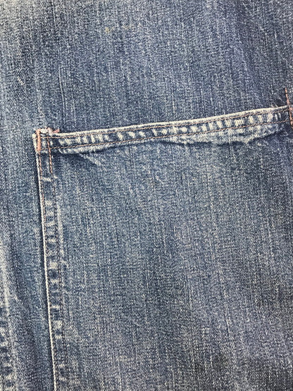 【現状渡し品】【メンズ】 U.S.NAVY アメリカ海軍 40's SHAWL COLLAR DENIM COVERALL ショール カラーデニム カバーオール ライトアウター 146-260416-rt-03-tag サイズ：不明 下記参照 カラー：インディゴ 万代Net店