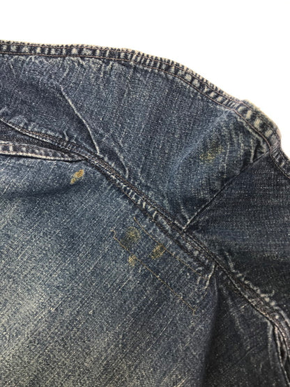 【現状渡し品】【メンズ】 U.S.NAVY アメリカ海軍 40's SHAWL COLLAR DENIM COVERALL ショール カラーデニム カバーオール ライトアウター 146-260416-rt-03-tag サイズ：不明 下記参照 カラー：インディゴ 万代Net店