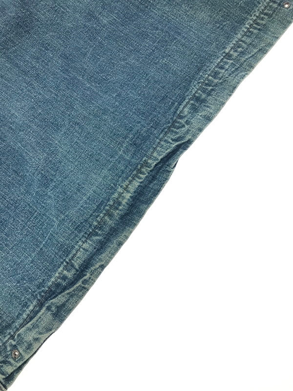 【現状渡し品】【メンズ】 U.S.NAVY アメリカ海軍 40's SHAWL COLLAR DENIM COVERALL ショール カラーデニム カバーオール ライトアウター 146-260416-rt-03-tag サイズ：不明 下記参照 カラー：インディゴ 万代Net店