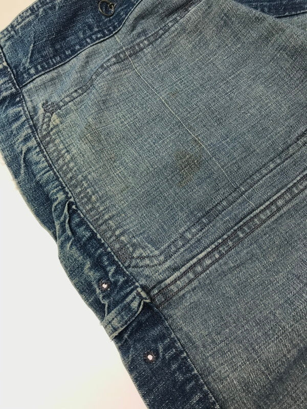 【現状渡し品】【メンズ】 U.S.NAVY アメリカ海軍 40's SHAWL COLLAR DENIM COVERALL ショール カラーデニム カバーオール ライトアウター 146-260416-rt-03-tag サイズ：不明 下記参照 カラー：インディゴ 万代Net店