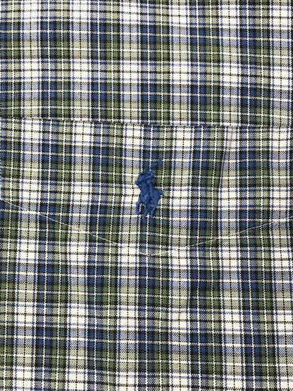 【中古品】【メンズ】 RALPH LAUREN ラルフローレン BLAKE B.D.SHIRT ボタンダウン シャツ 長袖シャツ トップス 146-260508-ty-06-tag サイズ：L カラー：ブルー 万代Net店
