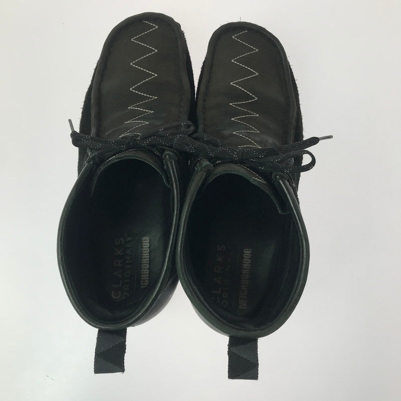 【中古品】【メンズ】 Clarks クラークス × NEIGHBORHOOD ネイバーフッド WALLABEE GORE-TEX 221CLCLN-FW01 ワラビー ゴアッテックス 靴 164-260418-rt-04-tagh カラー：ブラック 万代Net店